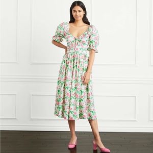 Hill House Ophelia Dress Pink Roses - 1 Small